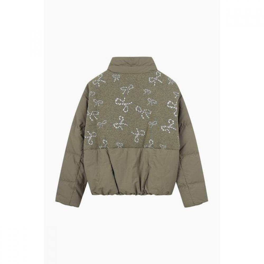 Benetton Белый вязаный пуховый джемпер с белой лентой Bapdf2611