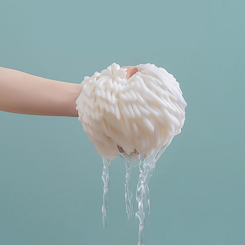 Мягкое утолщенное полотенце для рук из шенилла, быстросохнущее, впитывающее, подвесное полотенце для рук, кухонное полотенце для ванной комнаты