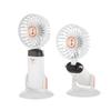 Adjustable Bracket Handheld Folding Fan 2400mAh Stroller Fan Air Conditioner Fan  Office Use