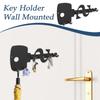 Настенный держатель для ключей Декоративный держатель для брелоков Дизайн с 6 крючками Хранение для дома Гостиная Прихожая Коридор Входная дверь