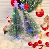 1Pc Luminous Mini Christmas Trees Beautiful Small Artificial Xmas Trees Desk Decorations Christmas Home Decorations