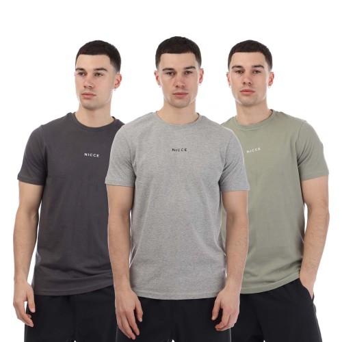 Nicce Mens Petras T-Shirt (Pack of 3)