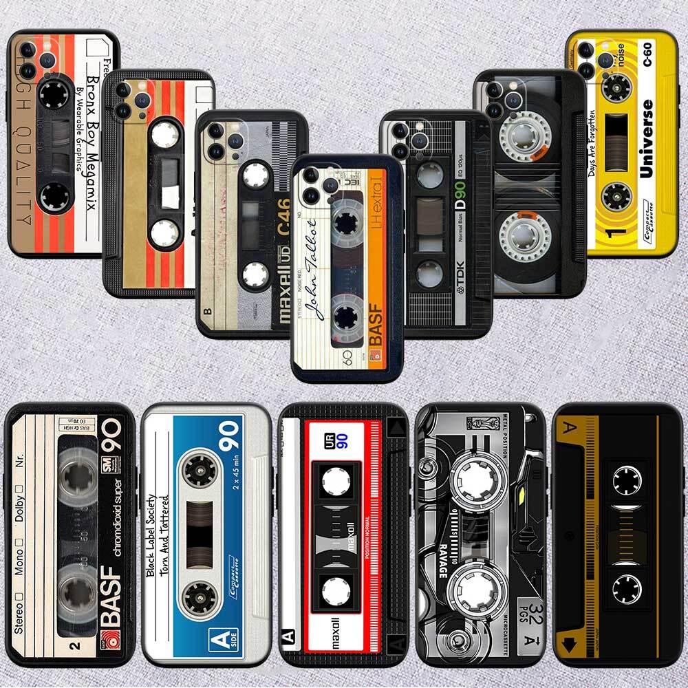 Cassette Vintage Tape Case for Samsung M55 M35 M15 A02 A05S A05 A06 A15 A12 A13 A10 A16 A20 A22 A24 A25 A30 A31 A32 A33 A35 A42 A50