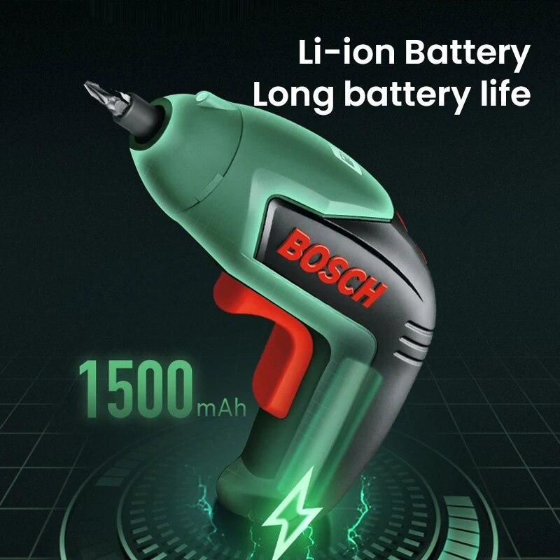 Bosch Бытовая беспроводная электрическая отвертка Easy Screw Drive, аккумуляторная от USB дрель со светодиодной подсветкой, максимальный крутящий момент 4,5 Нм, электроинструменты Bosch
