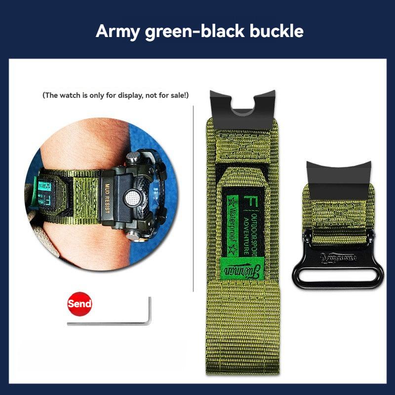 For Casio G-SHOCK 3rd generation Little Mud King 5594 Watchband GG-B100-1A modified nylon watch strap men Bracelet wristband