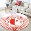 SK Slavia Praha Round Area Rug,Carpet Rug for Living Room Bedroom Sofa Playroom Decor,Non-slip Floor Mat