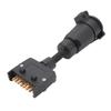 Trailer Adapter Plug 7 PIN Round Female to Flat Male Simple to Operate Wiring Connector for Caravan Boat