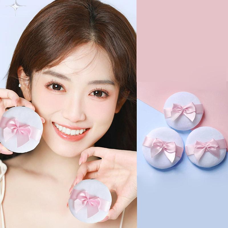 1Pcs Soft Bow Loose Powder Puff Cosmetic Blender Beauty Sponge Soft Powder Puffs Face Foundation Blender Makeup Beauty Tools