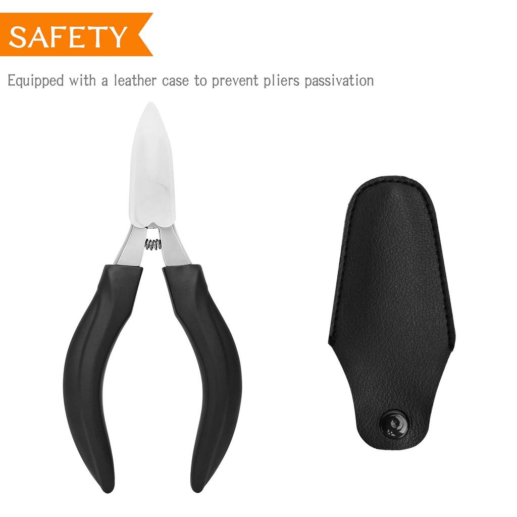 Ingrown Toenail Clippers or Thick Toenails Sturdy Toe Nail Clippers Leather Packaging for Safe Storage Easily Maintain Healthy Nails - + -