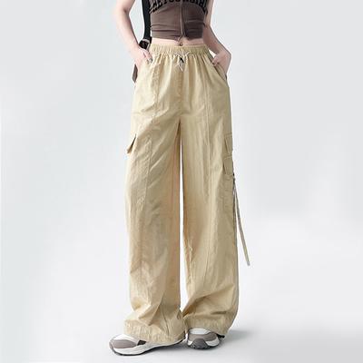 Прямые рабочие брюки, однотонные эластичные повседневные женские брюки с высокой талией
