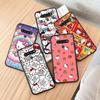 AH33 Милый черный чехол Hello Kitty для Samsung Note 20 Lite S24 Ultra S23 S22 A05 A06 A11 A71 A15 A16 A13 A24 A25 A33 A52 A53 M55 M35 Sofe Cover