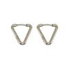 Нержавеющая сталь новые треугольные серьги-клипсы женские нишевые универсальные геометрические серьги из титановой стали
