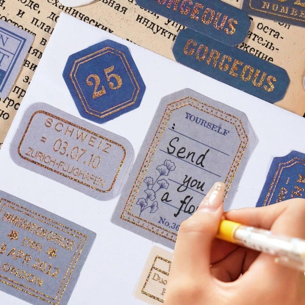 Ретро этикетки наклейки записываемые уплотнительные наклейки украшения справочник наклейки эстетические канцелярские принадлежности 40 шт./кор.