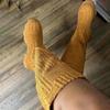 Sock Boots New Women Knee High Knitted Pointed Toe High Heel Long Boots Breathable Lady Shoes Keep Warm Fashion Botas Mujer