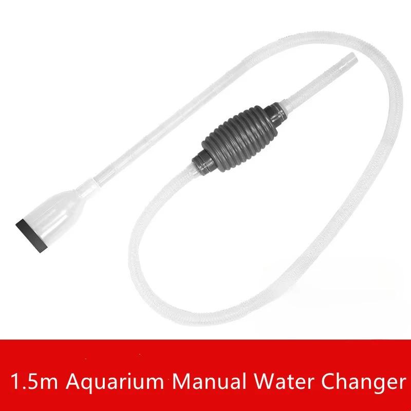 1 Pcs Aquarium Manual Water Changer Fish Tank Cleaning Tools Handheld Aquarium Cleaner Vacuum Siphon Pump Pet Products