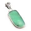 Подвеска из стерлингового серебра 925 пробы с натуральным хризопразом 1,5 дюйма h9B52