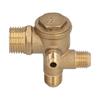 Air Compressor Valve Replacement Components Brass 4 Way Double Pipe Check Valve