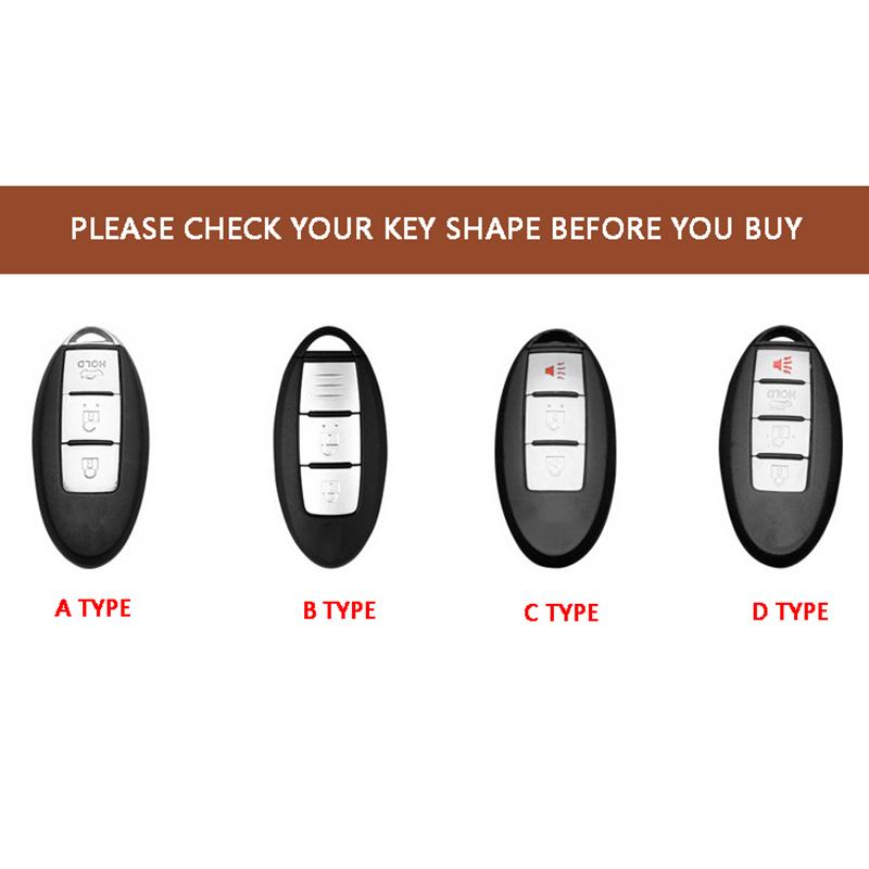 Чехол для автомобильного ключа из натуральной кожи для Nissan SENTRA LIVINA TIIDA MARC KICKS X-TRAIL TEANA J10 J11 T32 Qashqai