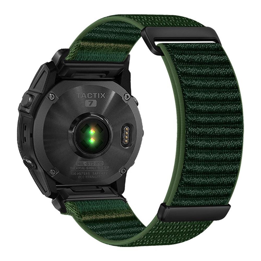 20mm Watch Band For Garmin Fenix 7S / 7S Pro / 6S / 6S Pro Two-Piece Magic Tape Nylon Woven Wrist Strap