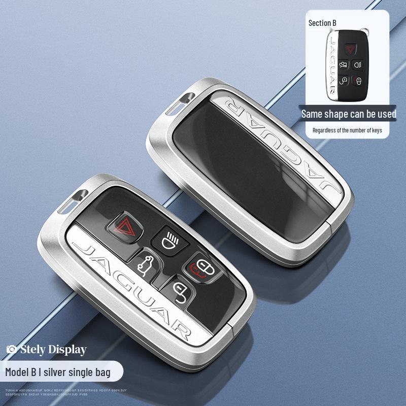 Чехол для ключа Jaguar: Корпус из алюминиевого сплава для моделей XEL, XFL, F-Pace, XJL, XF, XE, F-Type