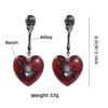 Череп Паук Висячие Серьги Для Женщин Смола Сердце Хип-Хоп Рок Вечерние Ювелирные Изделия Подарки
