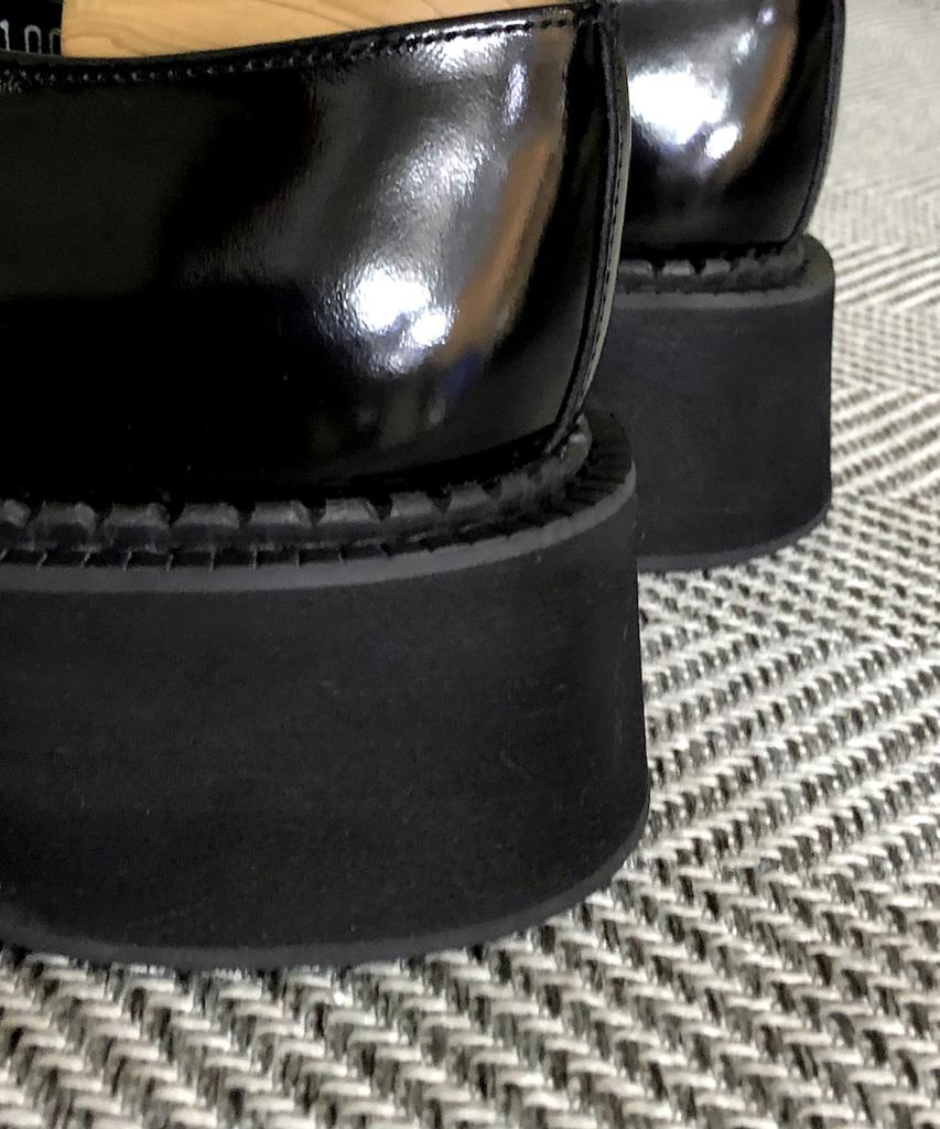 Joenshoe Burgner U-Tip Oversoled Work Boots Black
