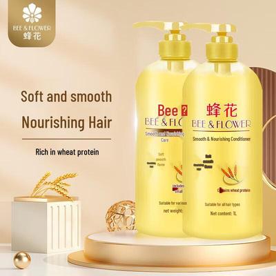 Кондиционер для волос с протеинами пшеницы Bee & Flower - Двойная упаковка 2x1л
