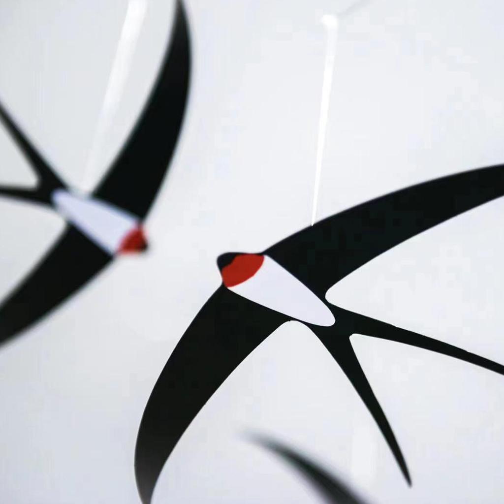 Датский Ласточка Воздушный Баланс Подвеска Тихий Музыкальный Колокольчик Летающая Птица Детская Комната Детский Сад Гостиная Интерьер Домашний Декор