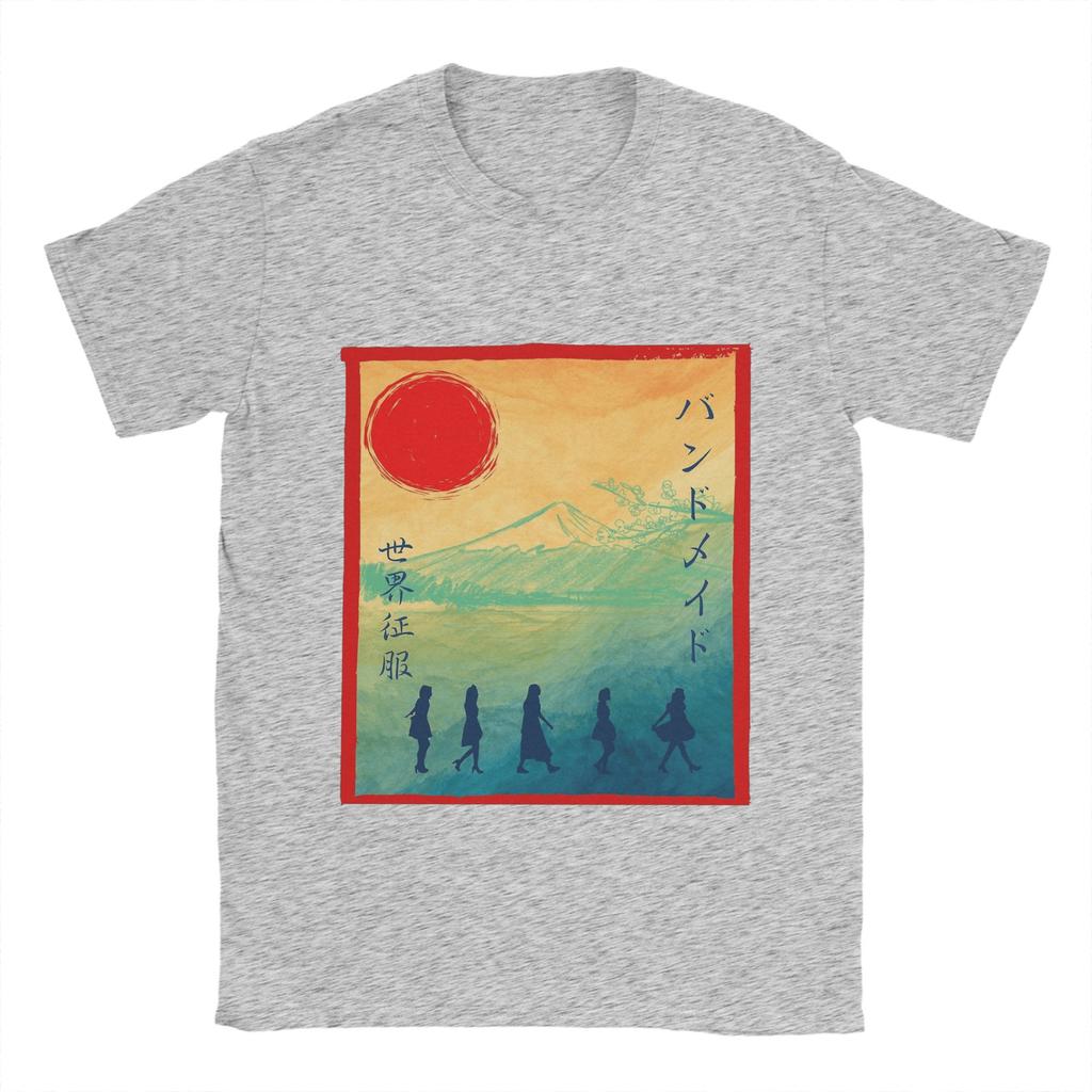 Band Maid band  T Shirts Men's  Pure Cotton Casual T-Shirt Round Collar  Tee Shirt Short Sleeve Clothes Plus Size