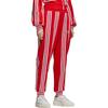 adidas Оригинальные простые модные повседневные трикотажные спортивные брюки с манжетами, женские низы, красные EH6042