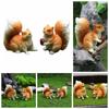 Resin Crafts Simulation Squirrel Garden Decoration Squirrel Sculpture Squirrel Statue
