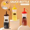 Transparent Squeeze Bottle Leakproof Olive Oil Bottles Sauces Storage Container Dispenser For Ketchup Salad Dressings Pot 340ml