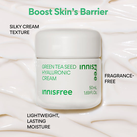 Innisfree Крем с гиалуроновой кислотой из семян зеленого чая 50 мл