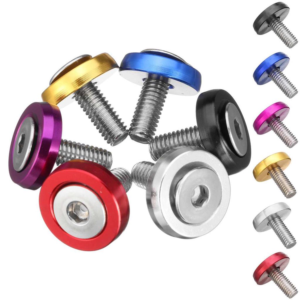 20 шт. M6x15 мм CNC алюминиевый автомобильный стайлинг универсальные наклейки на бампер пароль для комплекта для наряда на болты с шайбами на крыльях моторного отсека