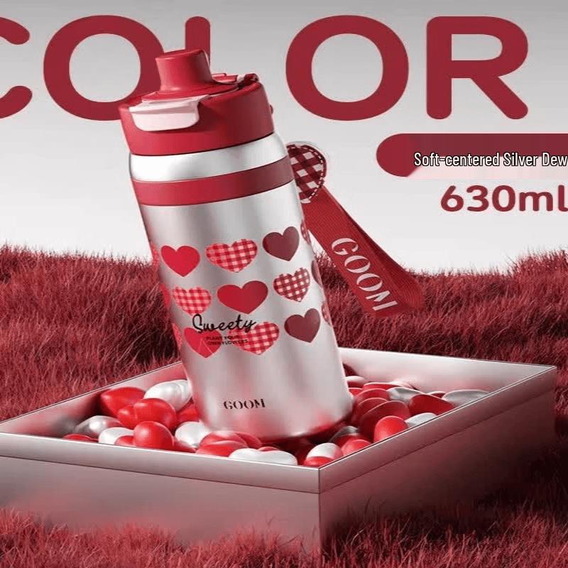 GOOM Изолированный стакан-термос большого объема с трубочкой