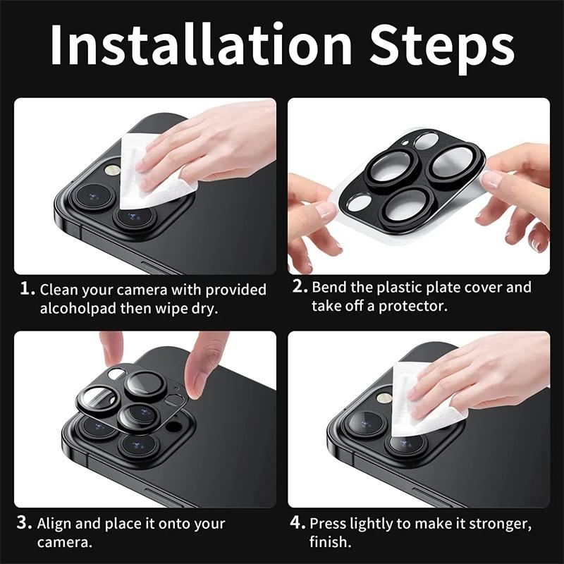 Роскошное металлическое защитное стекло для объектива камеры для iPhone 15 14 Plus 13 12 Mini 11 Pro Max HD защитная пленка для заднего объектива для iPhone 15 Pro Max