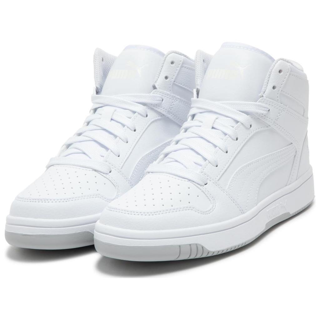 Puma Rebound Layup Comfortable Versatile Low-Top High-Top Sneakers Unisex Sneakers White 396144-01