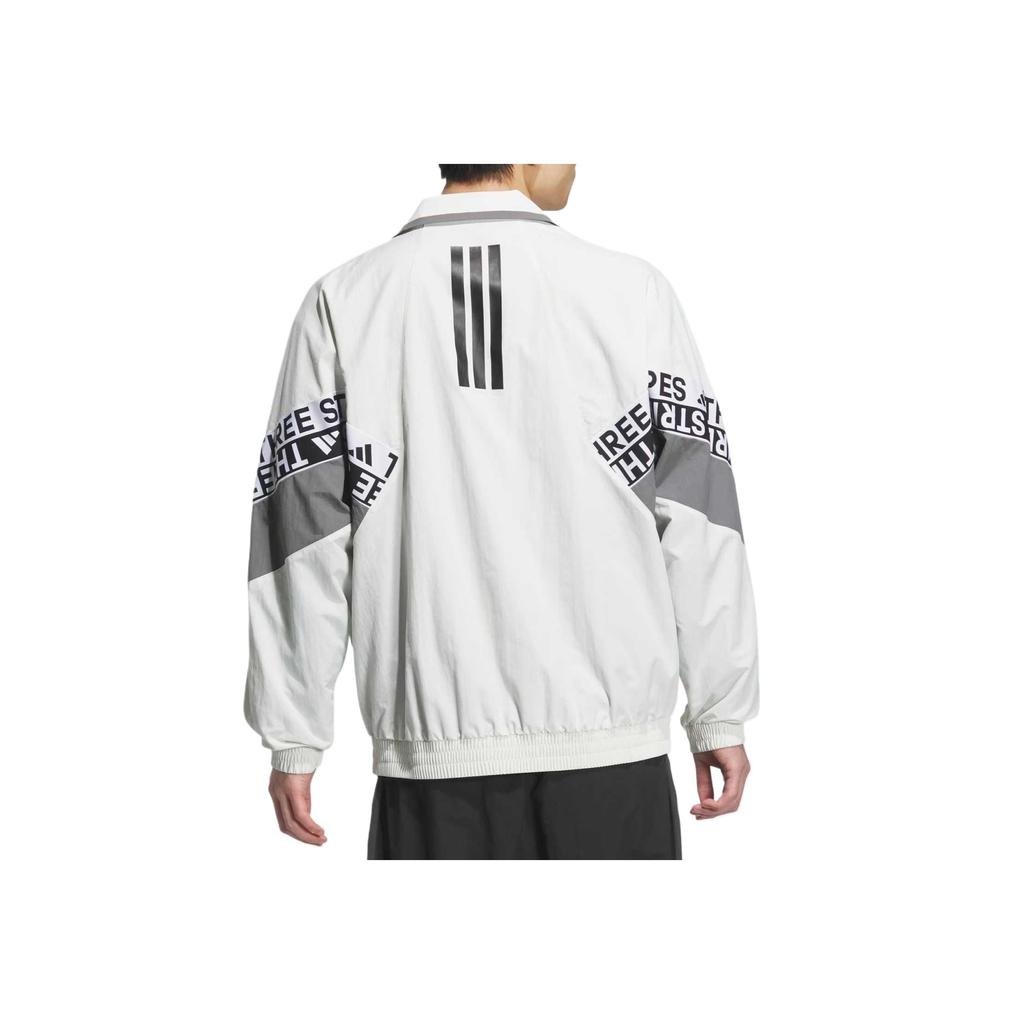 Adidas Пакет надписей Повседневный Классический Простой Ретро Свободный Воротник Дышащая Куртка Мужская Куртка KA1264