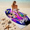 Beach Towel with Kpop Hunter7 Pattern - soft,absorbent,machine washable Lightweight&Modern,swimming,Travel Essentials