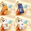 Милый Frosted Clear Магнитный чехол BuBu и D-DuDu для iPhone 17,16,15,14,13,12,11 Pro,Max,Plus,Mini,Air,E
