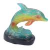 Animal Table Lamp Retro USB Plug in Decorative Resin Dolphin Shape Desk LED Night Light for Bedroom Living Room