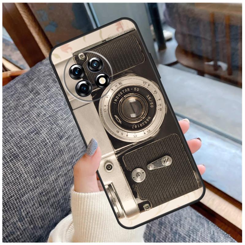Retro Camera Vintage Case For OnePlus 13 15 13R 13T 12 12R 11 9 10 Pro 10T 8T Nord 5 CE 2 3 4 Lite N20 N30 Coque