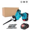 Cordless Electric Reciprocating Saw Adjustable Speed Cutting Bandsaw Wood Metal PVC Pipe Cutting Tool