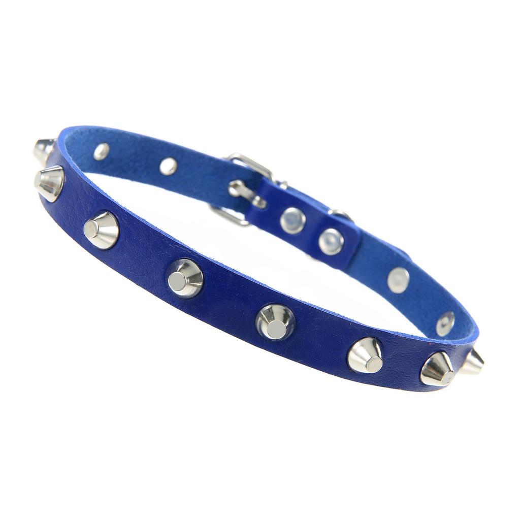 Goth Studded Choker Necklace Collar For Women Grunge Punk Leather Chocker Rave Festival Accessories