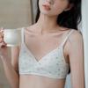 Teenage Girls' Floral Pattern Wire-Free Push-Up Thin Soft Breathable Bra