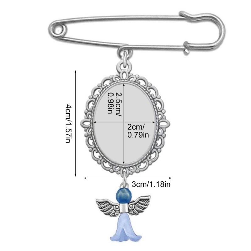 Wedding Bouquet Boutonniere Photo Charm Pin for Bridal Bouquet Groom Boutonniere Memorial Accessory Photo Charm for Suit