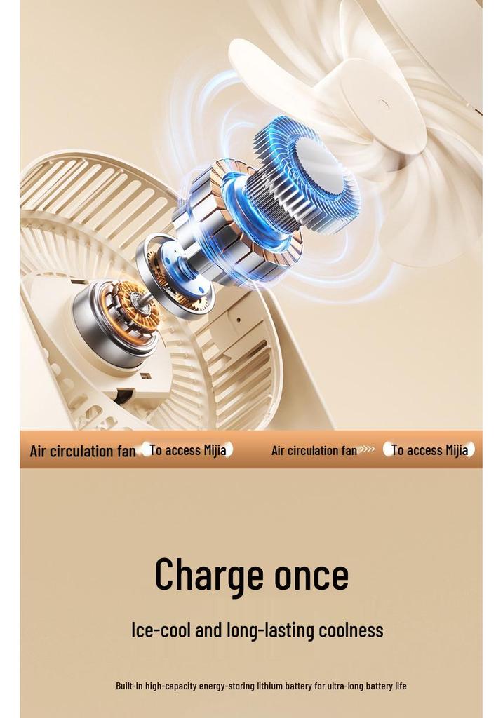 Silent USB Desktop Fan for Office & Students