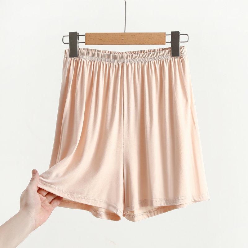 Модальные шорты Wide Leg, однотонные летние женские шорты выше колена, большие размеры, свободные спальные шорты