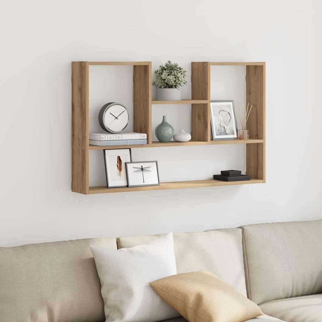 Wall Shelf Artisan Oak 99x15x60 cm Wood Based Panel
