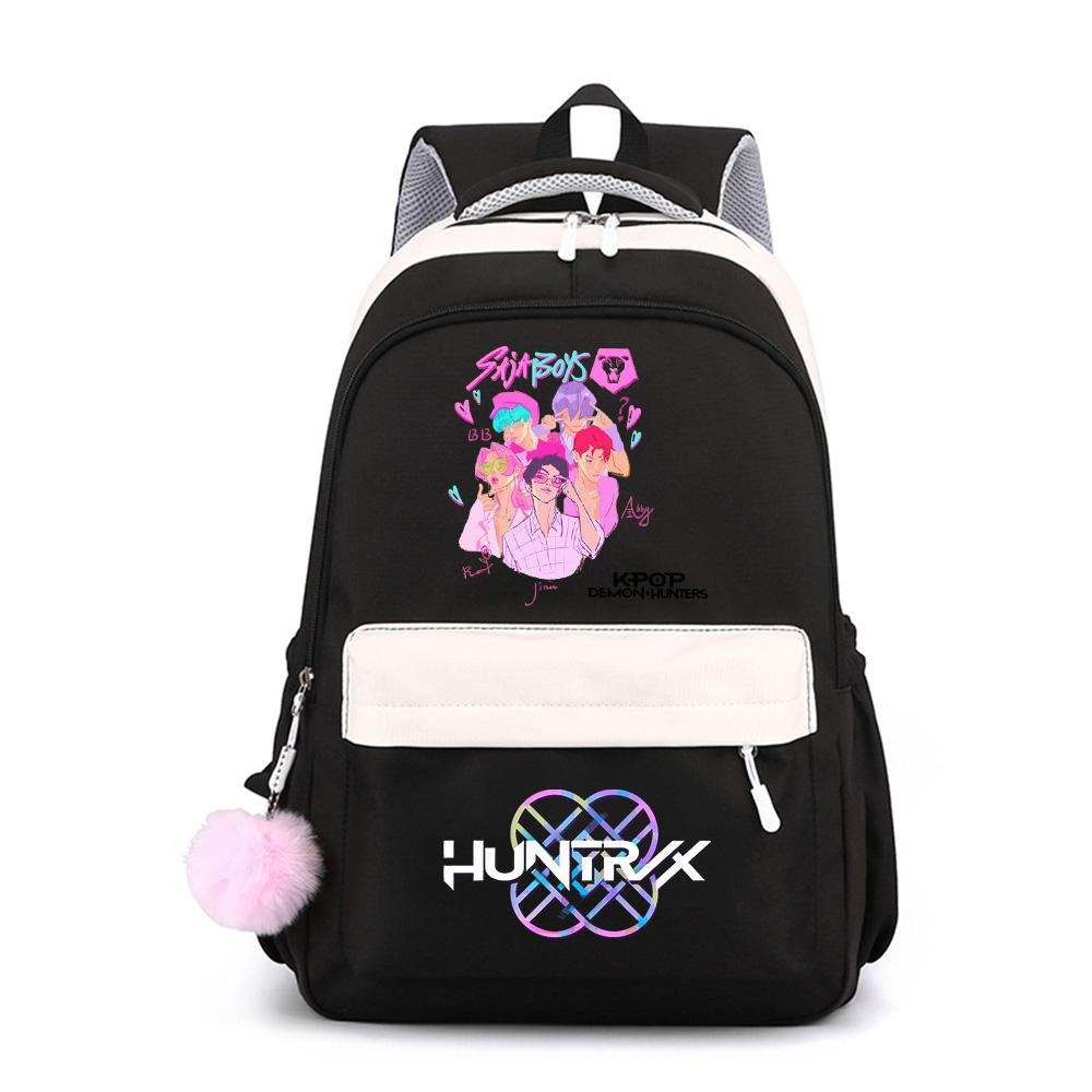 Cute Anime K-Pop Printed Large Capacity Backpack for Teenger Student Girl Boy Schoolbag Bookbag Kid Gift Women Waterproof Travel Bag Mochila